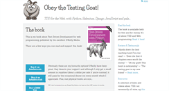 Desktop Screenshot of obeythetestinggoat.com