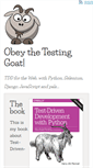 Mobile Screenshot of obeythetestinggoat.com