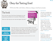 Tablet Screenshot of obeythetestinggoat.com